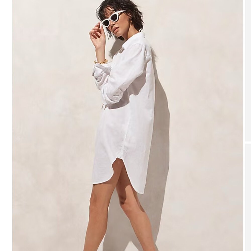 J.Crew Cotton Linen Blend Cover Up